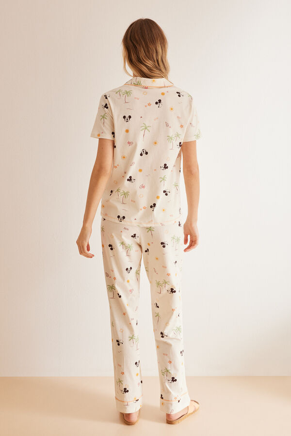 Womensecret Classic 100% cotton allover Mickey pyjamas white