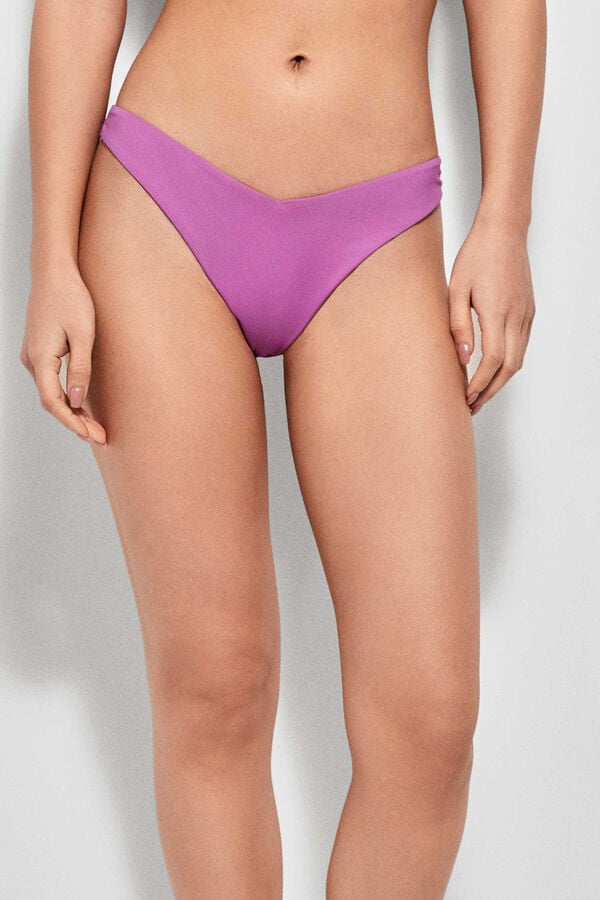 Womensecret V-front Brazilian bikini bottoms pink