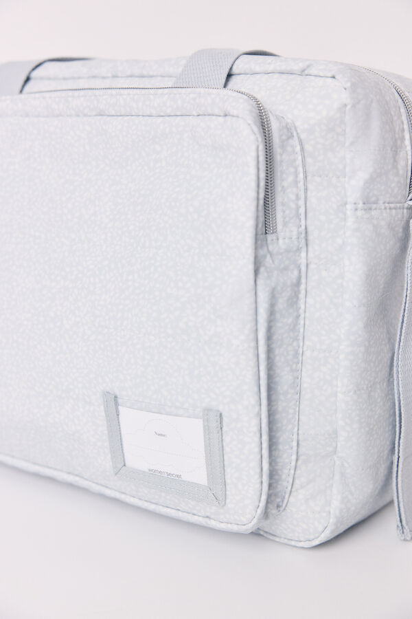 Womensecret Sac de grossesse à pois imprimé sur l'ensemble gris