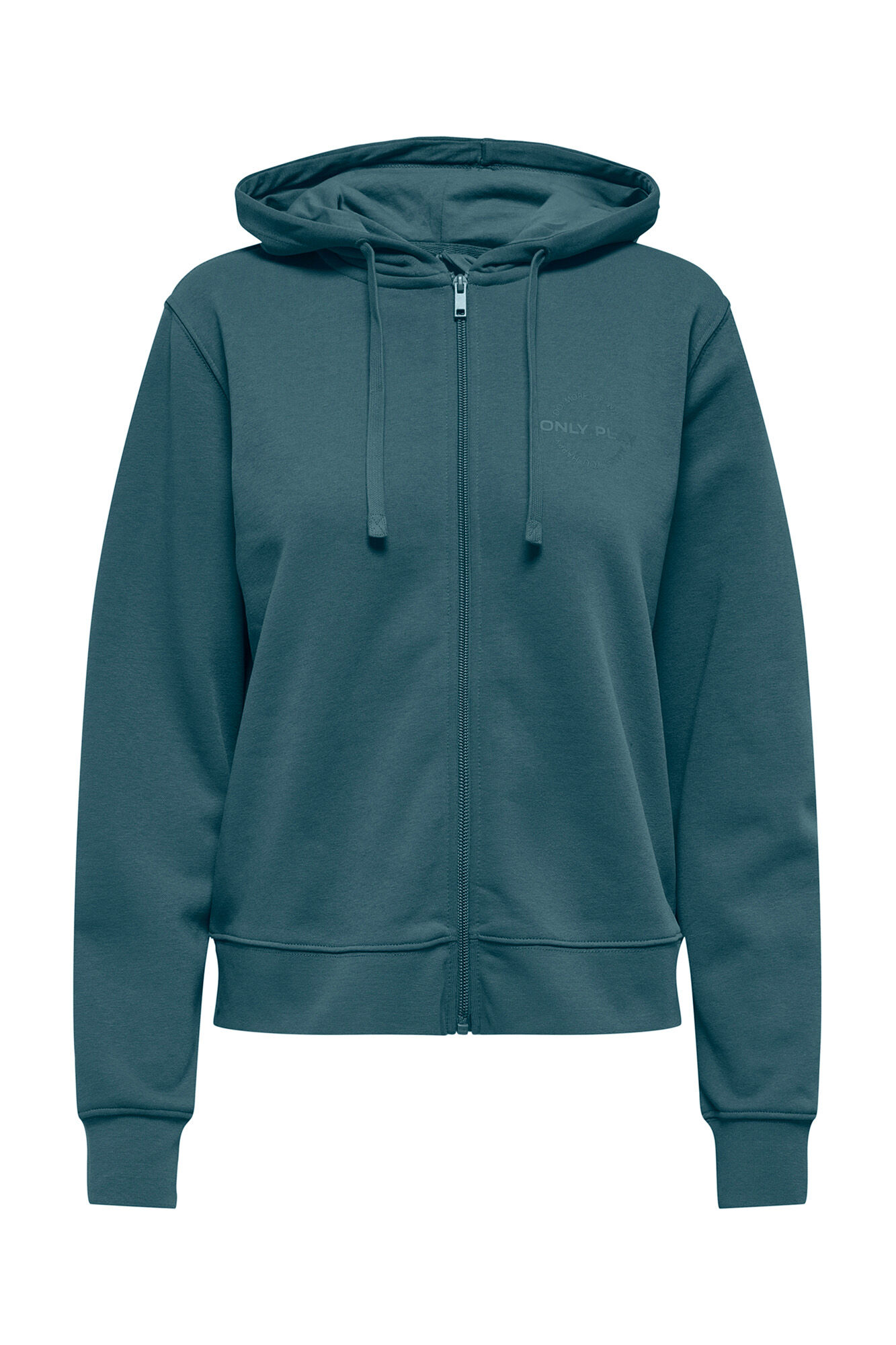 Only Play Sweatshirt com capuz e fecho-&eacute;clair