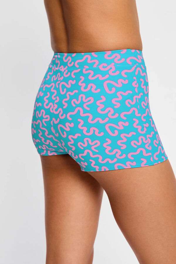 Modibodi Menstrual swimwear short blue