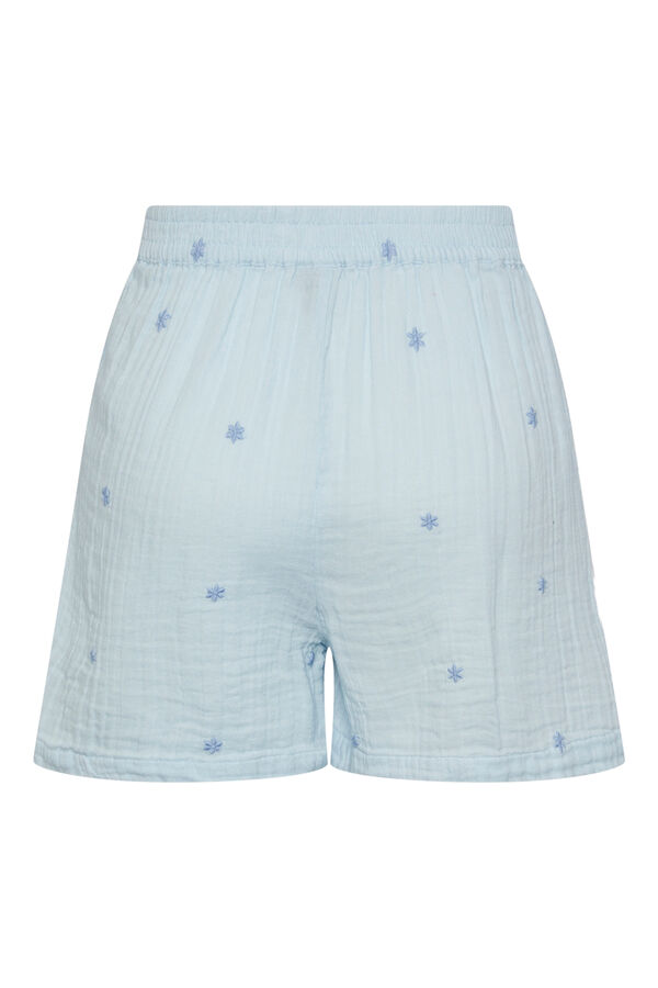 Womensecret Women's shorts with star motif bleu