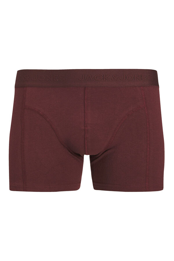 Jack & Jones Pack 3 Boxer marr&oacute;n
