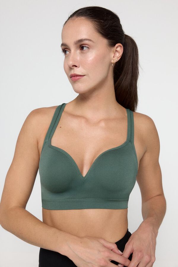 Only Play Sport-BH mit Bügel Grün