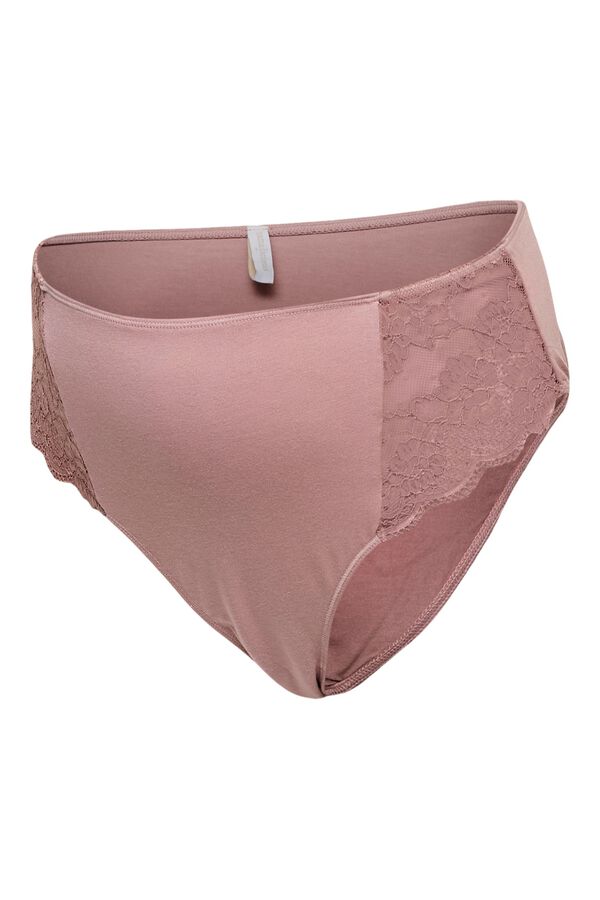 Mamalicious Maternity high-waisted panty pink