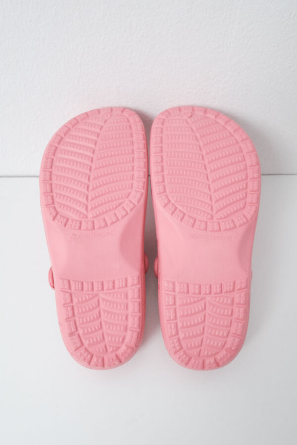 Women'secret Snoopy lined clog slippers pink