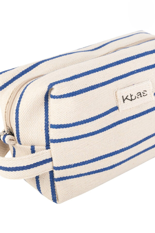 Kbas Trousse de toilette en toile bleu