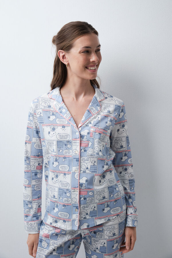 Women'secret Snoopy comic classic pyjamas blue