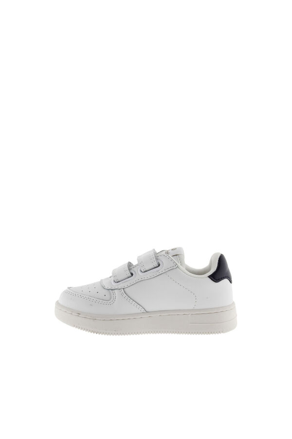 Womensecret White faux leather trainers rose