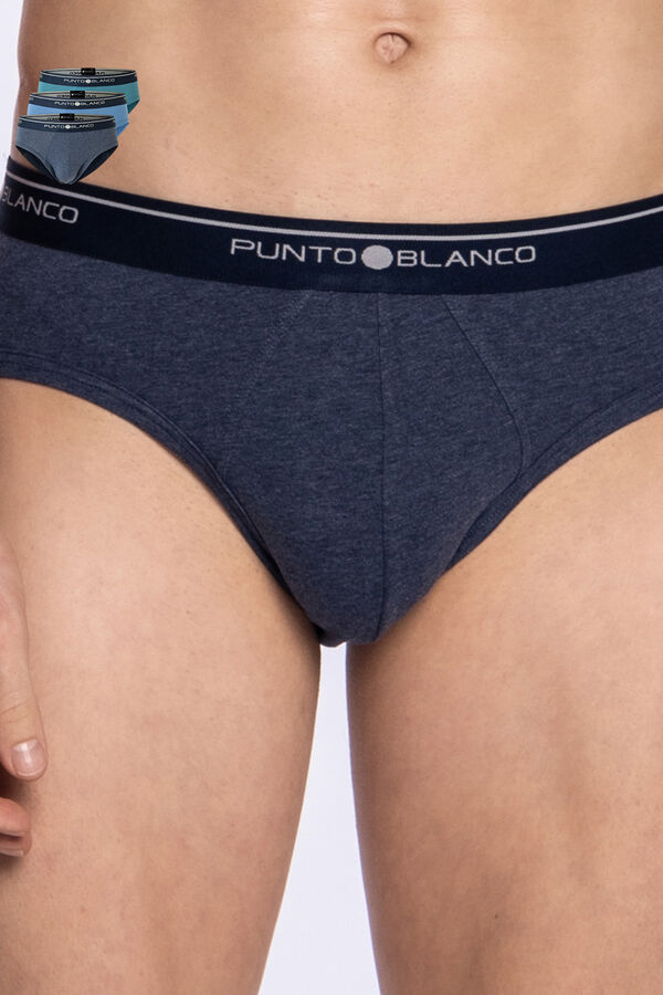 Punto Blanco Pack de 3 cuecas de algod&atilde;o estampado