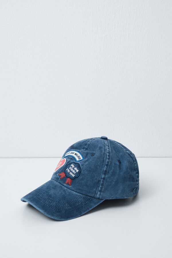 Women'secret Casquette bleue brod&eacute;e bleu