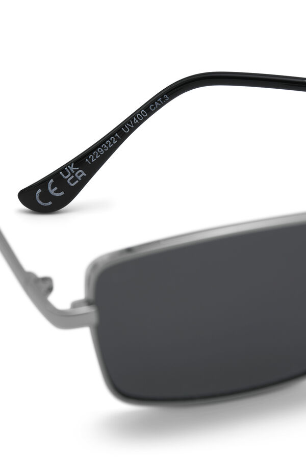 Jack & Jones Silver metal frame sunglasses grey