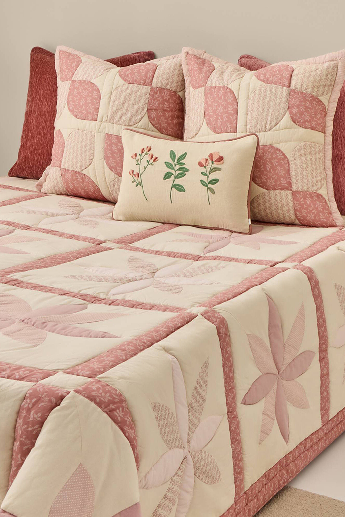 Textura Traditionelle Patchworkdecke