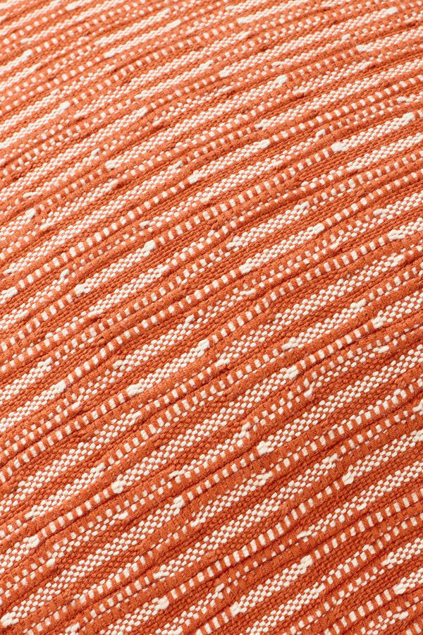Womensecret Funda cojín bicolor texturizado naranja