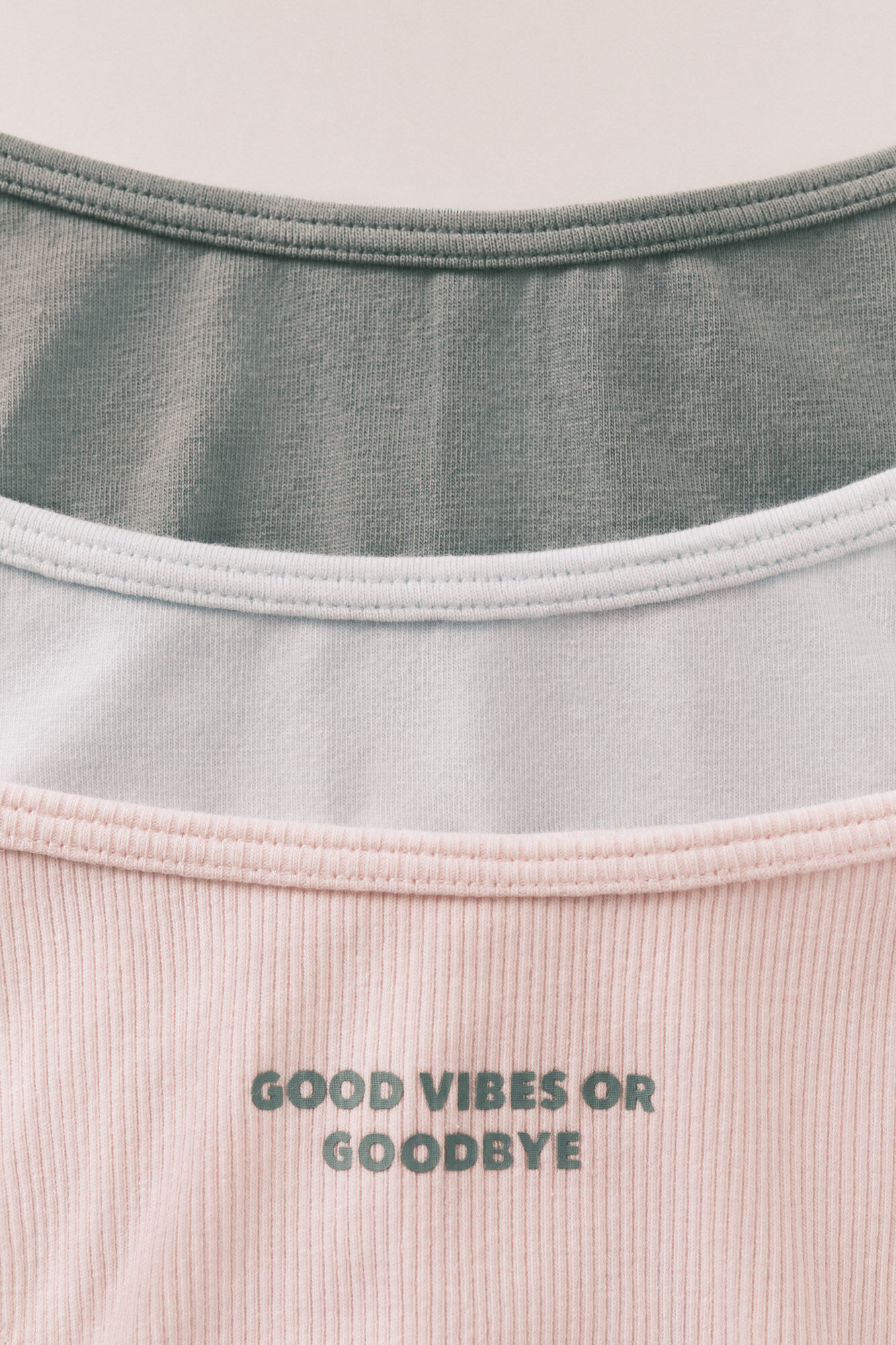 HI&BYE Blue, white, green cotton Brazilian 3-pack panties