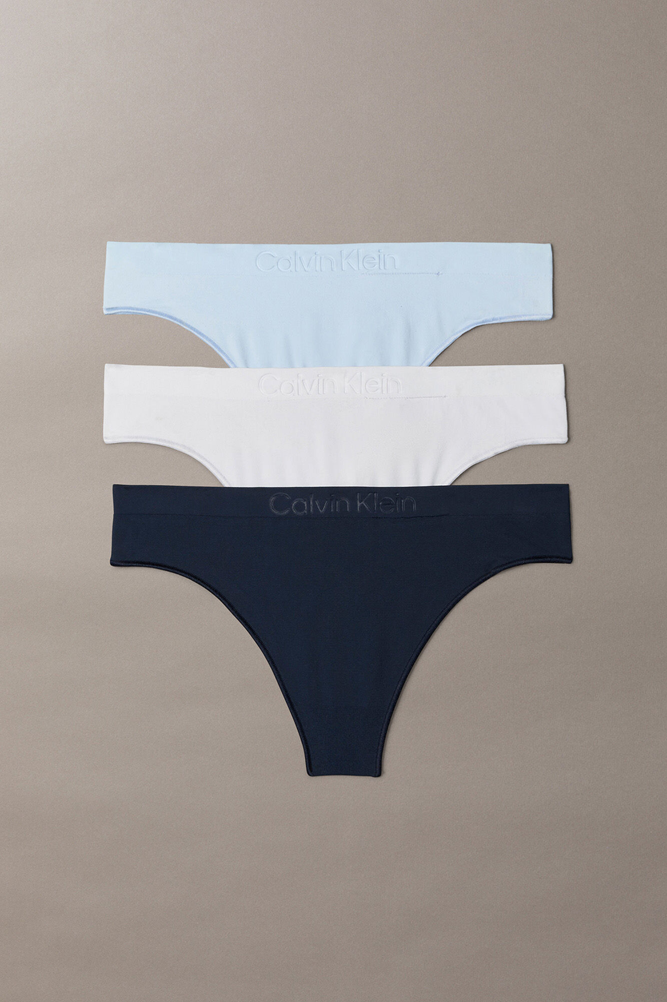 Calvin Klein Pack 3 tangas microfibra logo