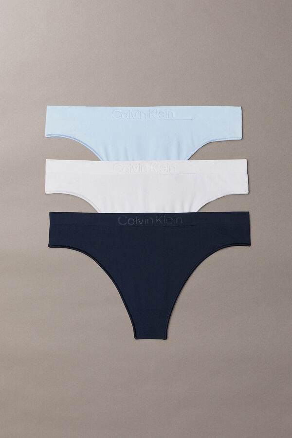 Calvin Klein Pack 3 tangas microfibra logo estampado