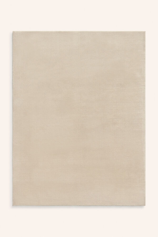 Calma House Alfombra lavable de pelo suave en tono piedra Apolo beige