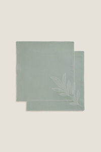 Textura Set de dos servilletas bordado