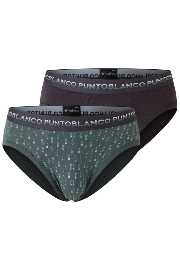 Punto Blanco Pack 2 slips de bamb&uacute; y algod&oacute;n, Treetop estampado