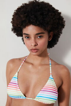Womensecret Printed triangle bikini top printed