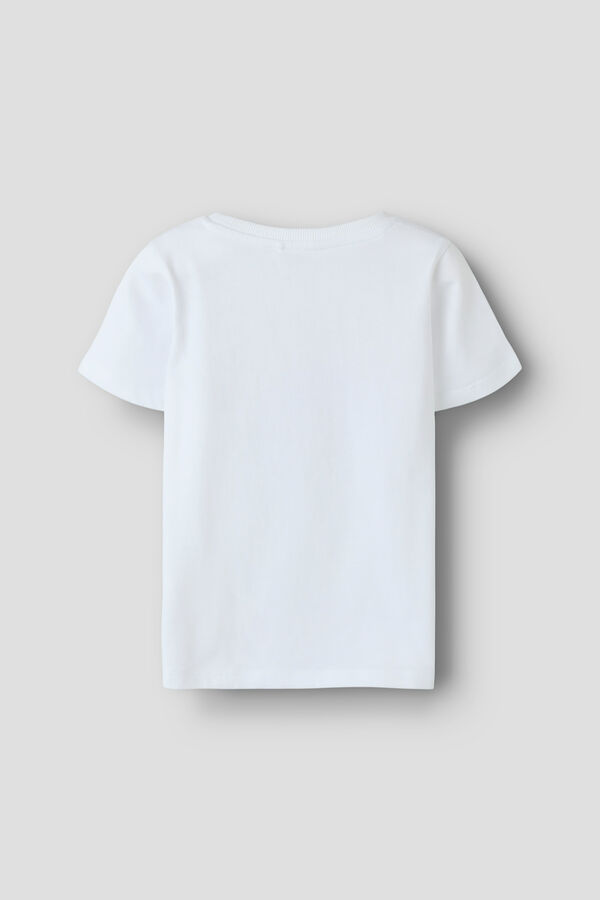 Name it Boy's printed short sleeve T-shirt white