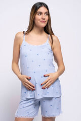 Womensecret Striped/heart print nursing pyjama set  kék
