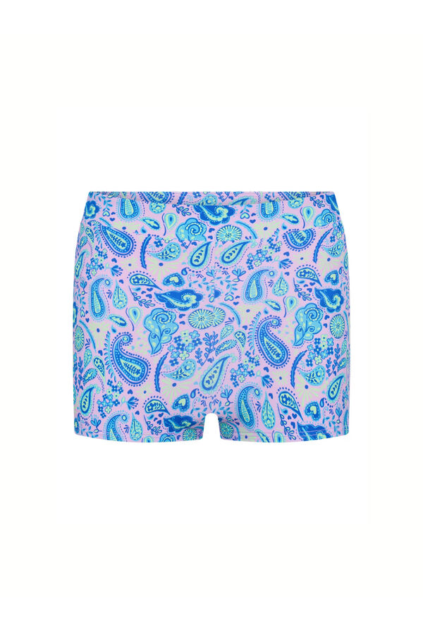 Modibodi Short de Ba&ntilde;o Menstrual Teen Flujo S&uacute;per Pink estampado