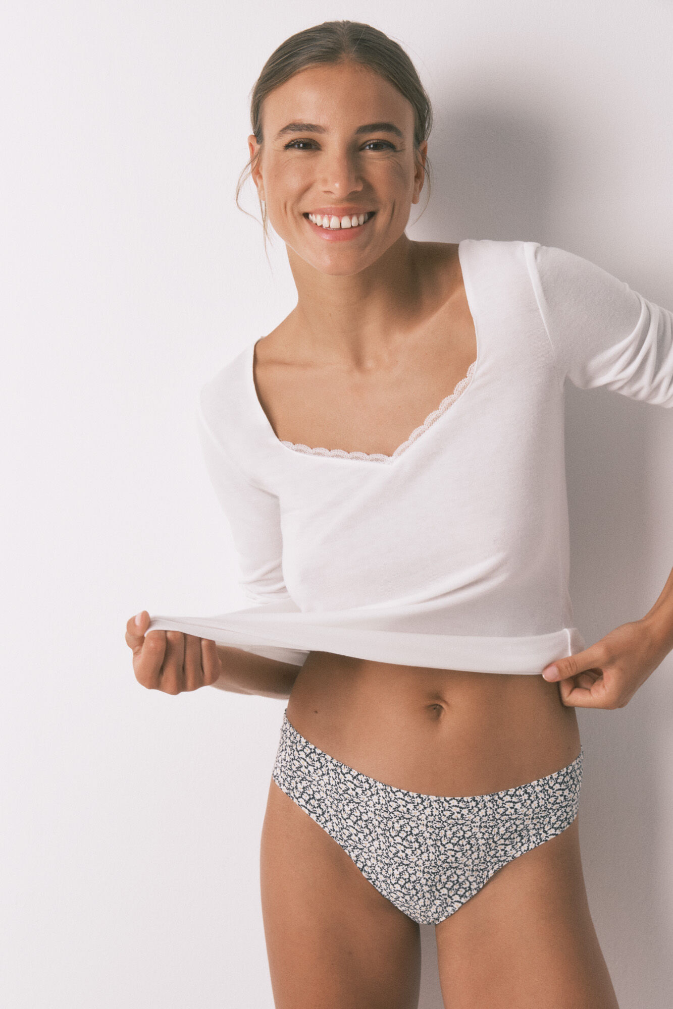 Women'secret Culotte br&eacute;silien en microfibre multicolore