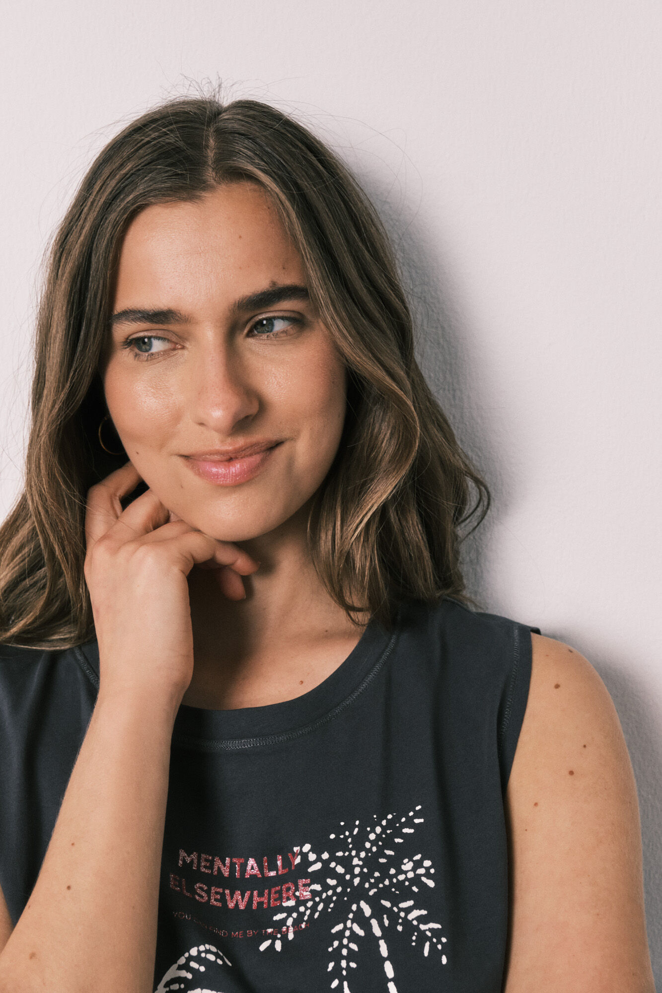 Women'secret Kurzer &auml;rmelloser Baumwoll-Pyjama Stitch
