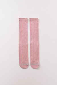 Women'secret Pink lurex long socks