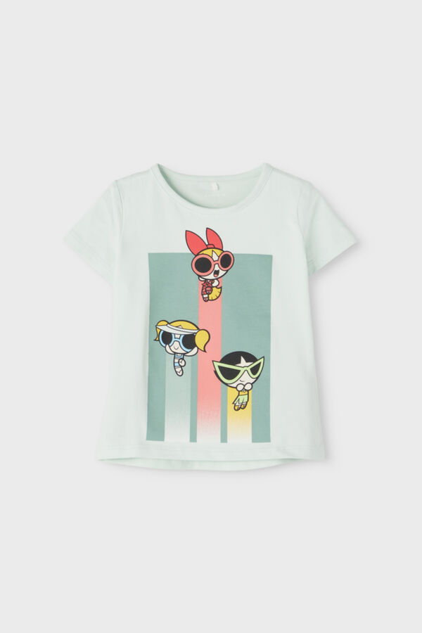 Womensecret Mini girls' Powepuff Girls T-shirt Grün