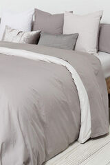 Womensecret Bettbezug Baumwollperkal wendbar. Bett 150-160 cm. Grau