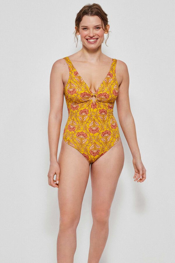 Womensecret Ethnic print non-wired swimsuit S uzorkom