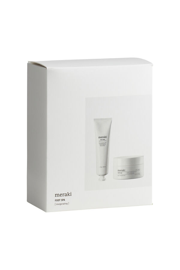Meraki Kit de regalo para cuidado de pies blanco
