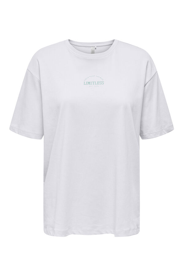 Only Play Camiseta deportiva oversized blanco