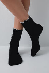 Women'secret Grey lurex 3-pack long socks grey