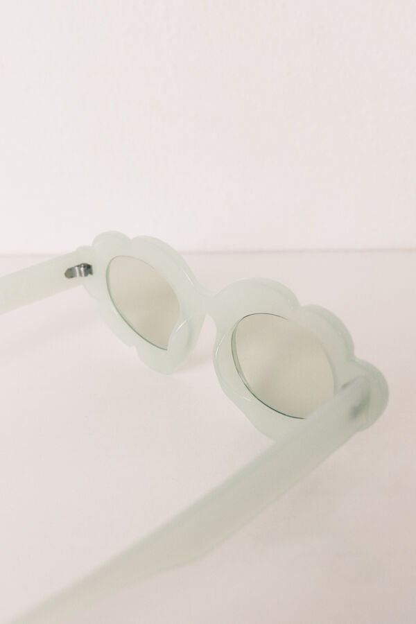 HI&BYE Lunettes de soleil avec &eacute;tui vertes vert