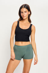 Modibodi Green super flow bamboo menstrual short beige