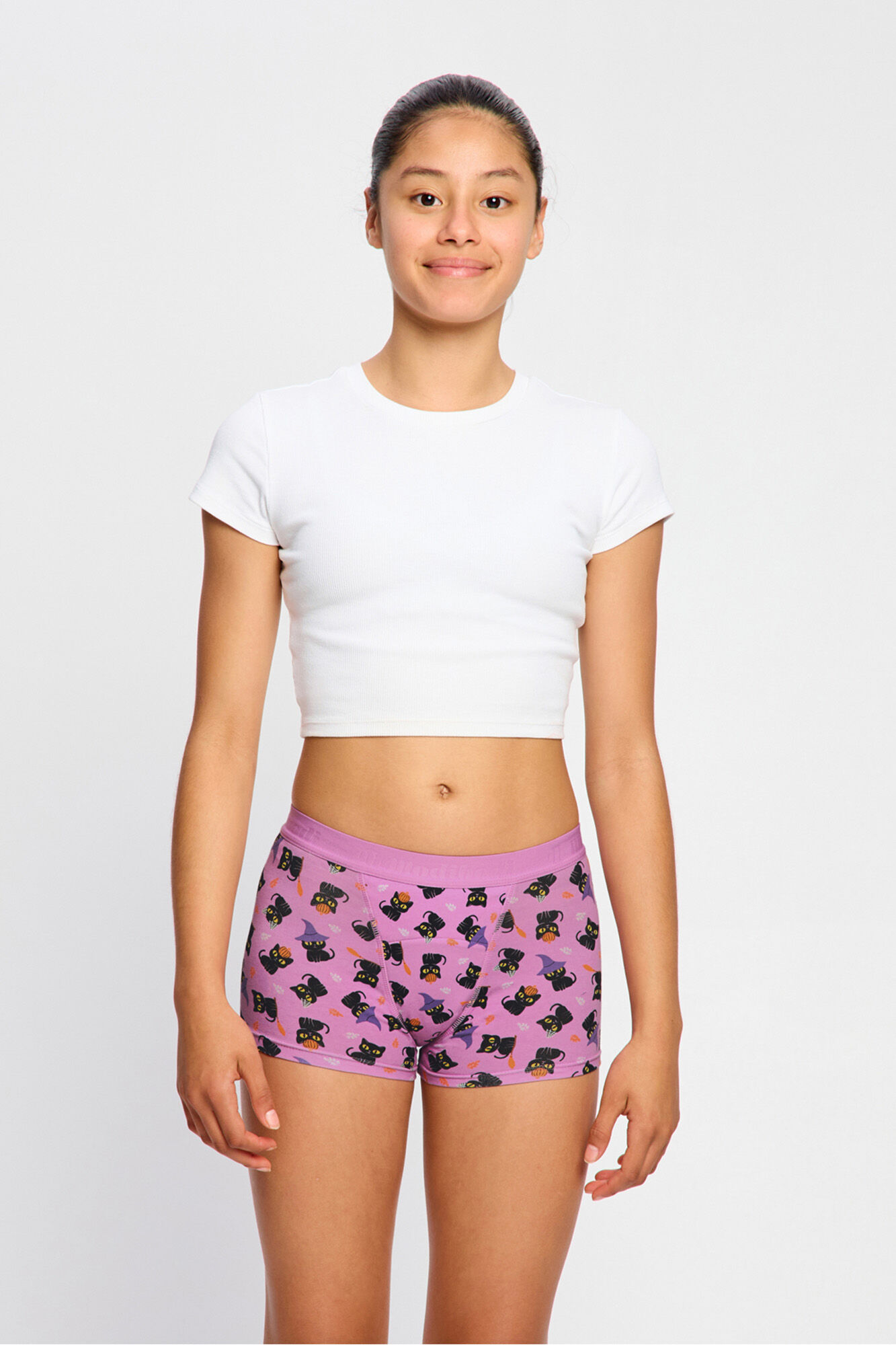 Modibodi Short Menstrual Teen Algod&oacute;n Org&aacute;nico Flujo S&uacute;per Pink