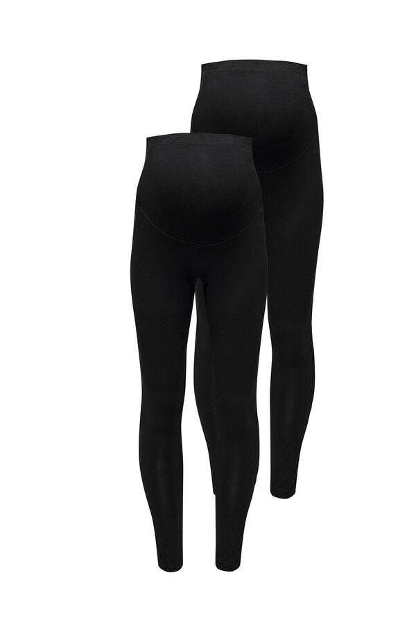 Only Maternity Pack de 2 leggings largos maternity negro