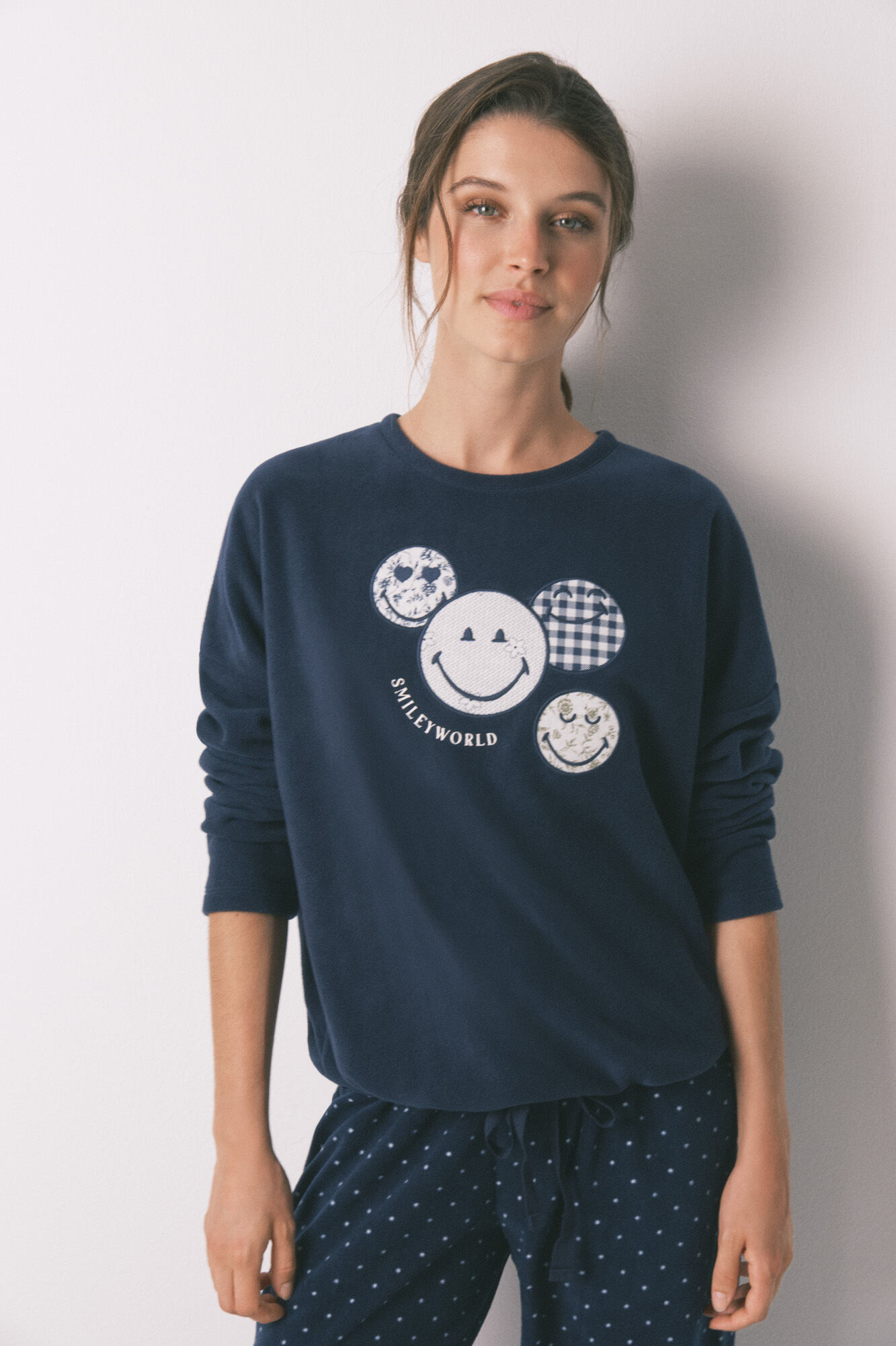 Women'secret Duga pidžama SmileyWorld&reg; the flis