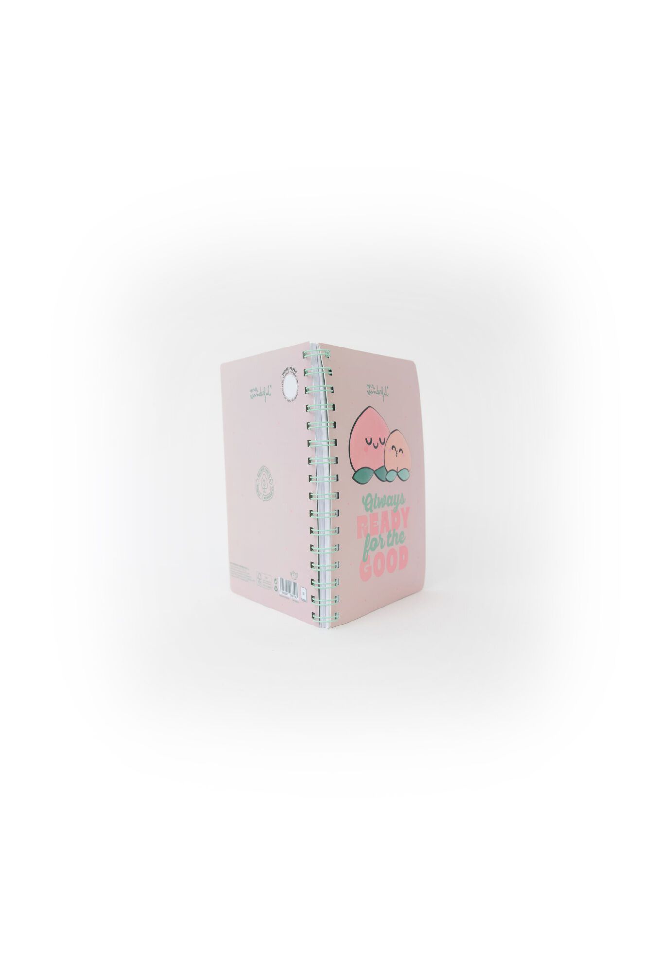 Mr. Wonderful Caderno A5 3D Peach - Always ready for the good