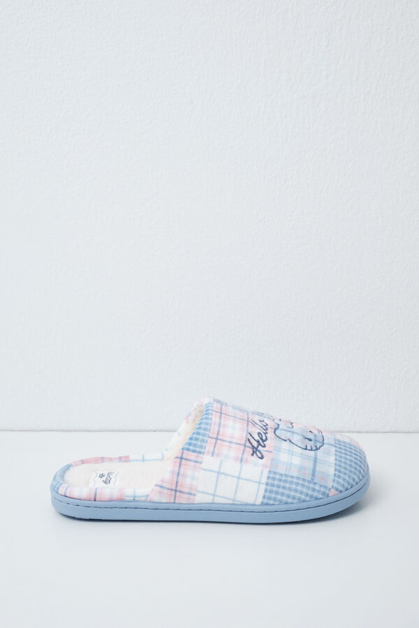 Women'secret Hello Kitty patchwork slippers white