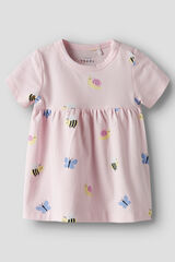 Name it print baby girl dress pink