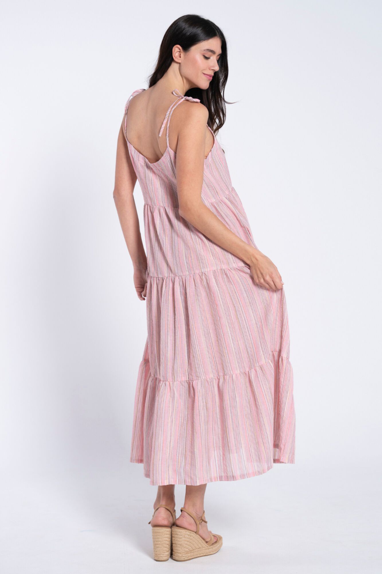 Ohma Gestreiftes Umstandsmode-Maxikleid