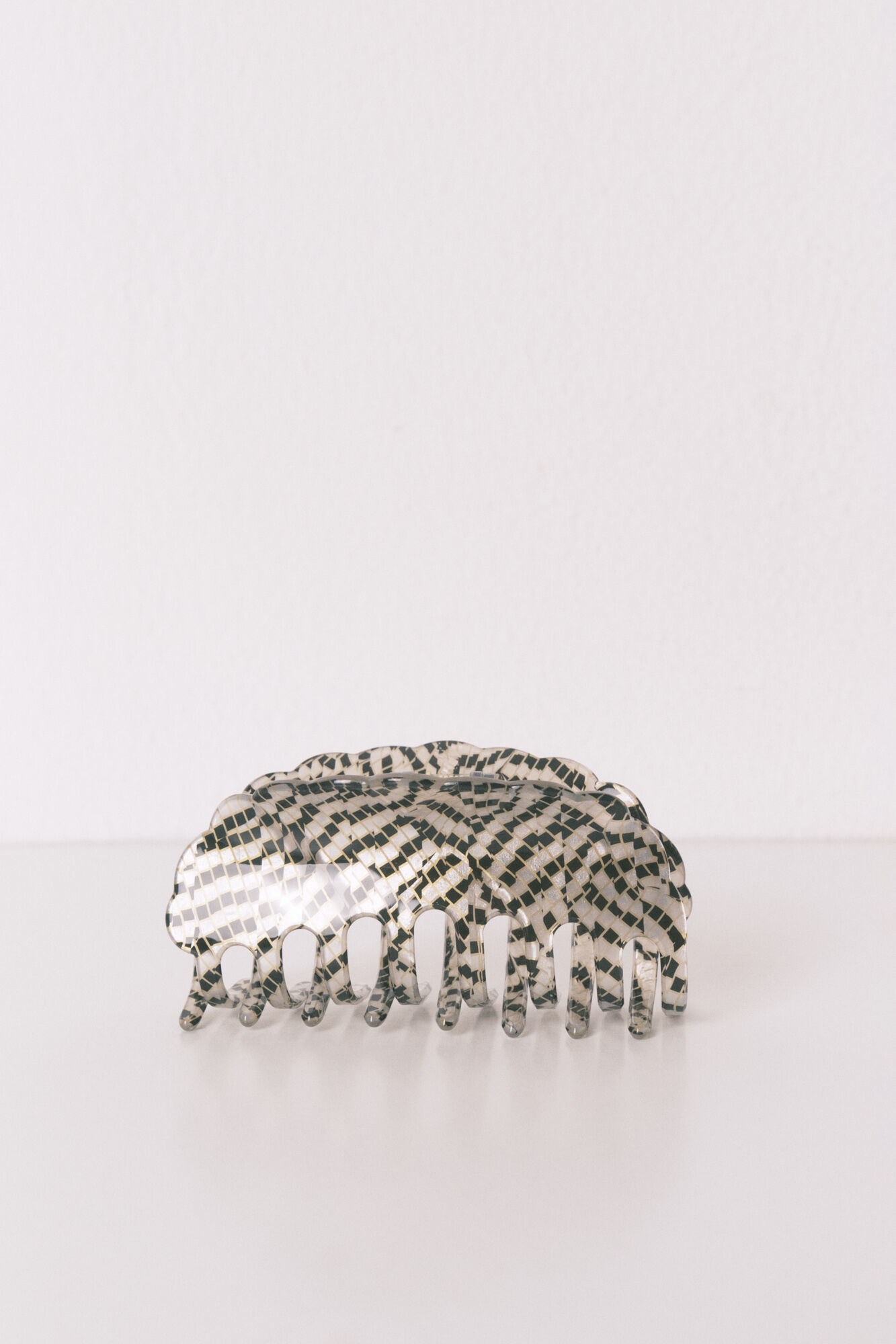 Women'secret Marbled effect clip with checkered print