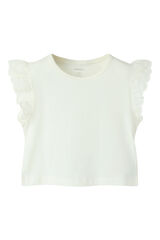 Name it Girl's short sleeve T-shirt white
