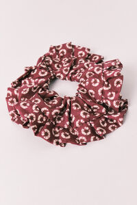 Women'secret Maroon floral print scrunchie