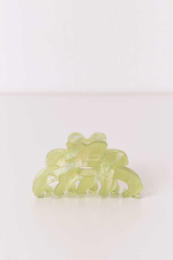 Women'secret Green flower hair clip green